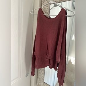Express cold shoulder sweater